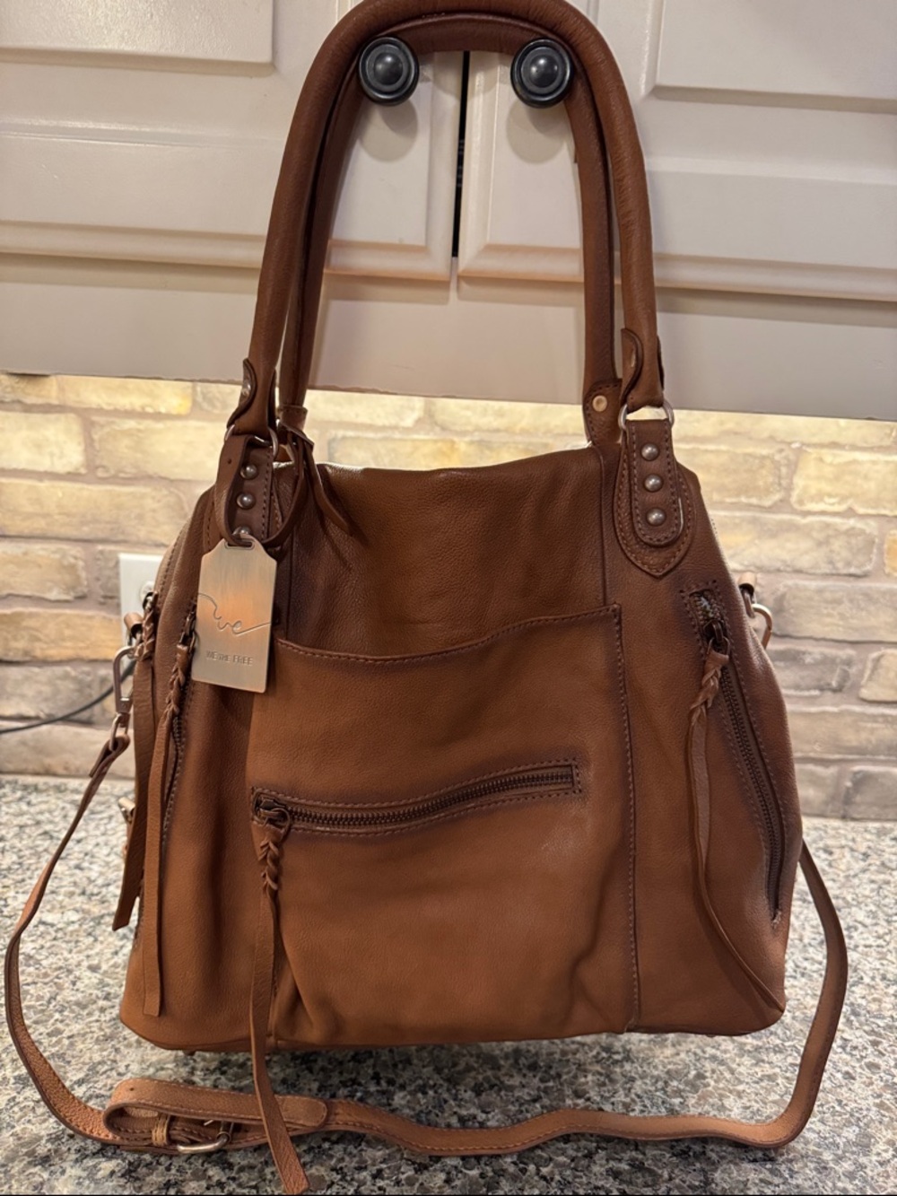 We The Free Emerson Tote Leather Shoulder Bag